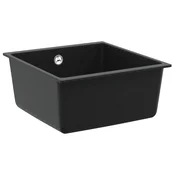 Umivaonik Crna 430 x 460 mm 80% kvarc i 20% smola