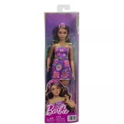 Barbie: Fashionista lutka v vijolični obleki s cvetličnim vzorcem