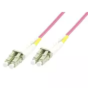 Optični kabel MicroConnect - LC/UPC-LC/UPC 50m OM4 MM dupleks LSZH zunanji premer: 2 mm, 0,3 dB, vijoličen, FIB440450P