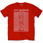 Joy Division Unknown Pleasures White On Red Red M Majica