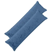 vidaXL Dekorativna blazina 2 kos HOUTEN Svetlo modra 40 x 145 cm