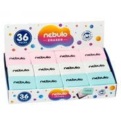 Nebulo: Radirka pastelne barve v več barvnih različicah 1 kos