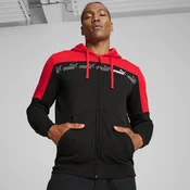 Mens Puma Around The Block Hoodie, Red, Size M, Clothing