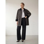 ARMIE Prehodna jakna The Frederikke Oversize Jacket temno siva