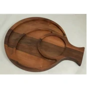Kuhinjska daska za serviranje 390 x 290 x 16 mm orah