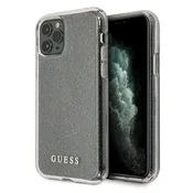 Guess GUHCN58PCGLSI trdi ovitek za iPhone 11 Pro srebrn/srebrn z bleščicami