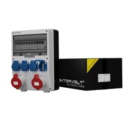 shumee Razdelilna omarica za stavbe TD-S/FI 2x32A 4x230V Schuko CEE Mennekes Doktorvolt DV-2190-D