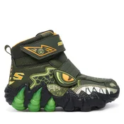 Škornji za sneg Skechers Skech-O-Saurus Lights 2.0 400122L OLV Khaki