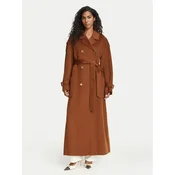 Elisabetta Franchi Volneni plašč CP-02D-66E2-V790 Rjava Regular Fit