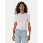 Tommy Jeans Pulover Essential DW0DW19336 Roza Regular Fit