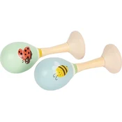 Small foot Majhne lesene žogice Rumba Bee in Ladybug Set of 2