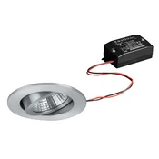 BRUMBERG LED vgradni reflektor 38° okrogel aluminij 2.700K - Hodnik - Sodobni - aluminij mat - Kovina