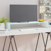 vidaXL Stojalo za TV / ekran stekleno zeleno 90x30x13 cm