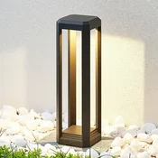Lucande LED podstavna svetilka Fery, antracit, kovina, 50cm, IP65 - Sodobni