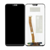 Huawei P20 lite - LCD zaslon + steklo na dotik (Black) TFT