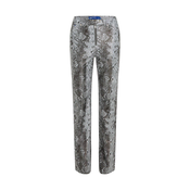 KARL LAGERFELD JEANS Hlače Snake siva/črna