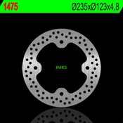 shumee Sprednji zavorni disk za Polaris Ranger RZR 570/800, 235x123x4,8 mm, 4 luknje