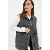 Trendyol Anthracite Shirt Collar Jacket