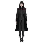 Damski plašč DEVIL FASHION - Črn - CT20501