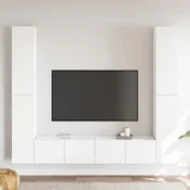 Greatstore Komplet TV omaric 6-delni bela iverna plošča