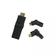 MAXPOWER KONEKTOR HDMI-HDMI F/M 360° GOLD PLATED