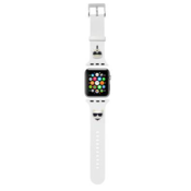 Karl Lagerfeld Strap KLAWLSLCKW Apple Watch 42/44/45mm white strap Silicone Karl  Choupette Heads (KLAWLSLCKW)