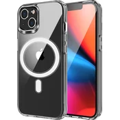 Puzdro Magsafe Clear, s ochranou na fotoaparát iPhone 17, s trblietkami - transparentné