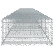 Gabionska košara s poklopcem 800x100x50 cm pocincano željezo