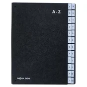 Razdelilnik, namizni, kartonski, A4, 24 predalov, AZ, PAGNA Classic, črne barve