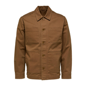SELECTED HOMME Prehodna jakna RUSSELL, rjava