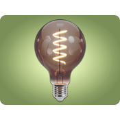 Forever Light E27 LED retro žarnica z žarilno nitko 4W, 250lm, G95, dim, 2000K