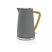 Nedis KAWK510EGY - Grelnik vode 1,7 l 1850-2200W/230V siva