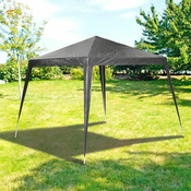 NEW Gazebo Lifetime Neprepusten Polietilen Antracit PVC 300 x 300 x 250 cm