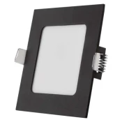 LED vgradna svetilka NEXXO, štvorec, čierne, 7W, CCT