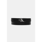 Dvostranski pas Calvin Klein ženski, črna barva, LV04F7044G