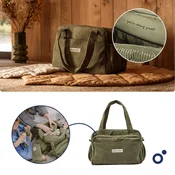 Doomoo - Previjalna torba Fluffy, Corduroy Kaki