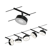 Paulmann 94479 - SET 5xLED/5W Lestenec na vrvici CIRCLE 230V črna