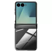 AVIZAR Ovitek za Galaxy Z Flip 7, kromiran z zaščito tečaja, Črna, (5000188970)