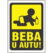 Nalepnica A7 beba u autu 20154