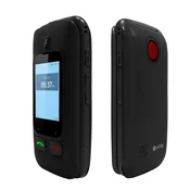 Gumbni telefon eSTAR Digni Flip, 6,1 cm (2,4), 102 g, črn, rdeč