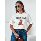 T-shirt damski MOLBER ecru Dstreet