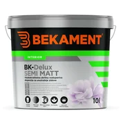 Polmat zidna barva bela 2,5L BK – DELUX SEMI MATT Bekament