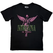 Nirvana In Utero Purple Angel Carbon Black L Majica