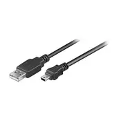 Kabl USB 2.0 AM - USB AM mini 5pin, 0.15m
