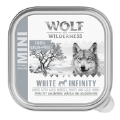 Wolf of Wilderness Adult 6x150 g - pladnji - White Infinity - konj