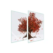 shumee ZAŠČITNA STEKLENA PLOŠČA ZA KUHINJO 2x35x52 TREE