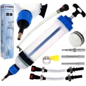 Ročni oljni rezervoar, sesalnik, brizgalka za olje + adapterji + hitre spojke 1500 ml TA4153