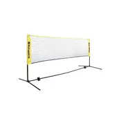 Songmics Nastavljiva badminton mreža 300x103x155 cm črna