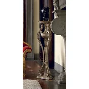 Casa Padrino luxury baroque column antique silver - Magnificent solid wood decorative column - Hotel Furniture - Castle Furniture - Luxury Quality - Made in Italy