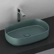 Infinity nadgradni lavabo 55cm petrol green